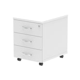 Impulse 3 Drawer Mobile Pedestal White I000185 DD